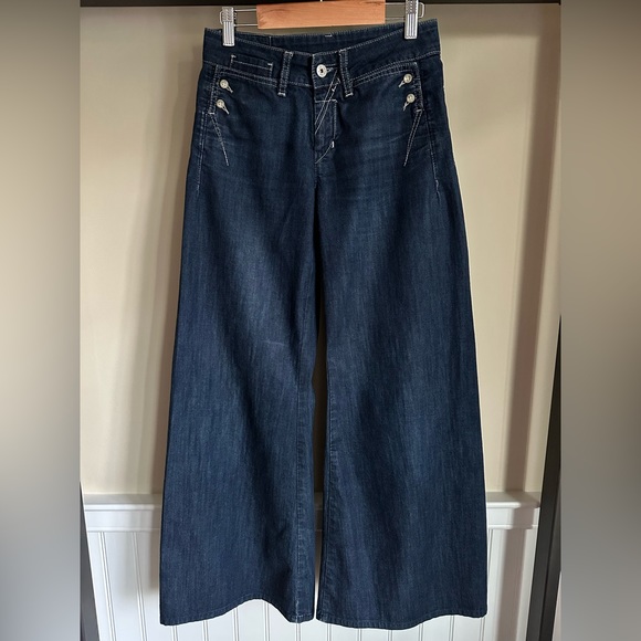 Marithe Francois Girbaud Denim - Jeans; wide legs; Marithe Francois Girbaud; size 25; excellent condition.